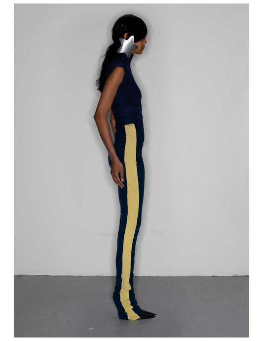 SIDE STRIPE SIERRA CANYON LEGGING - NAVY/YELLOW