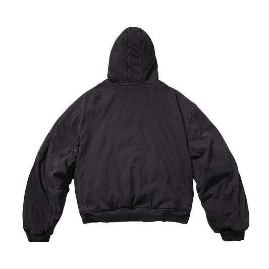 TOWEL BOMBER JACKET - BLACK