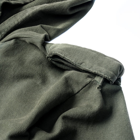 SHRUNKEN HOODIE - ARMY GREEN