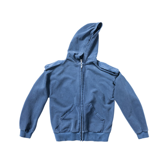 SHRUNKEN HOODIE - NAVY