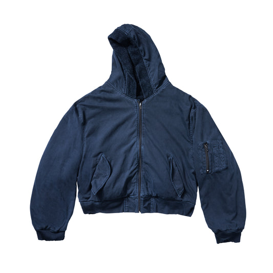 TOWEL BOMBER JACKET - NAVY