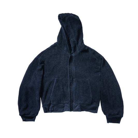 TOWEL BOMBER JACKET - NAVY