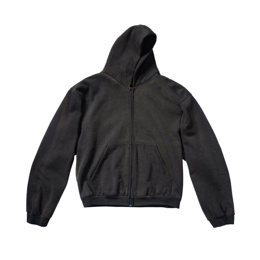 SHOULDER PAD HOODIE - BLACK