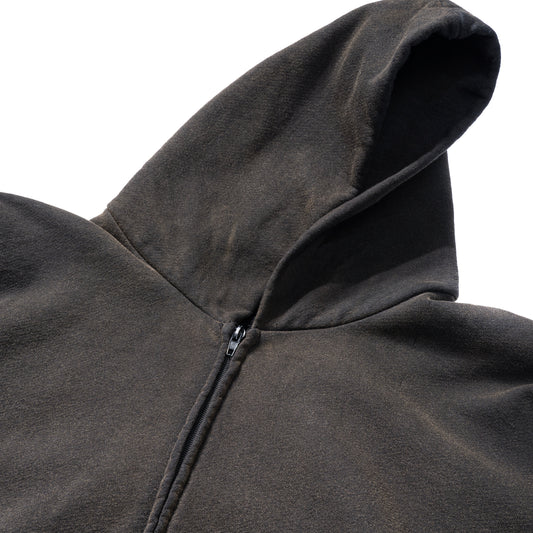 SHOULDER PAD HOODIE - BLACK