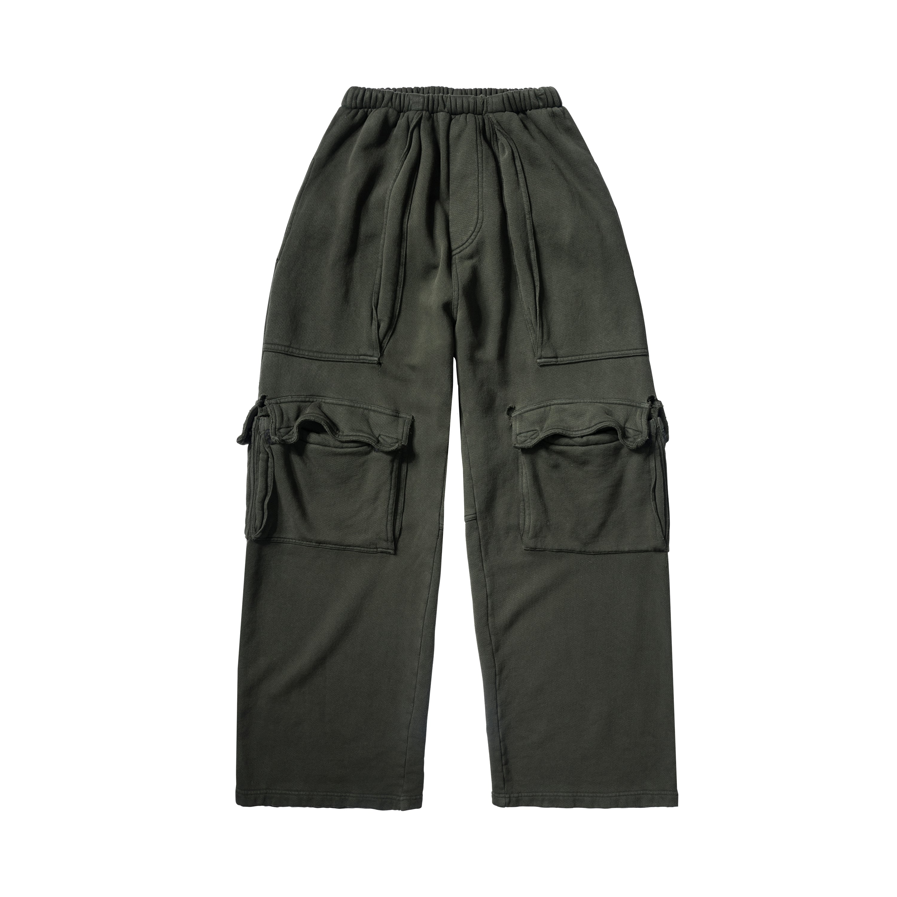 GREG ROSS – CARGO SWEATS - ARMY GREEN