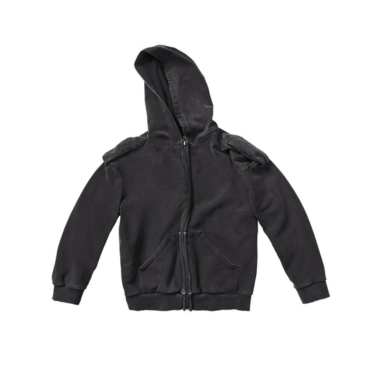 SHRUNKEN HOODIE - BLACK