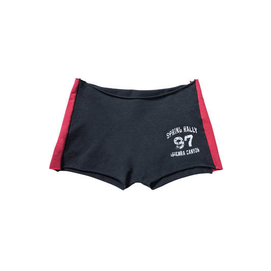 SIDE STRIPE MINI SHORT - BLACK/AKIRA RED