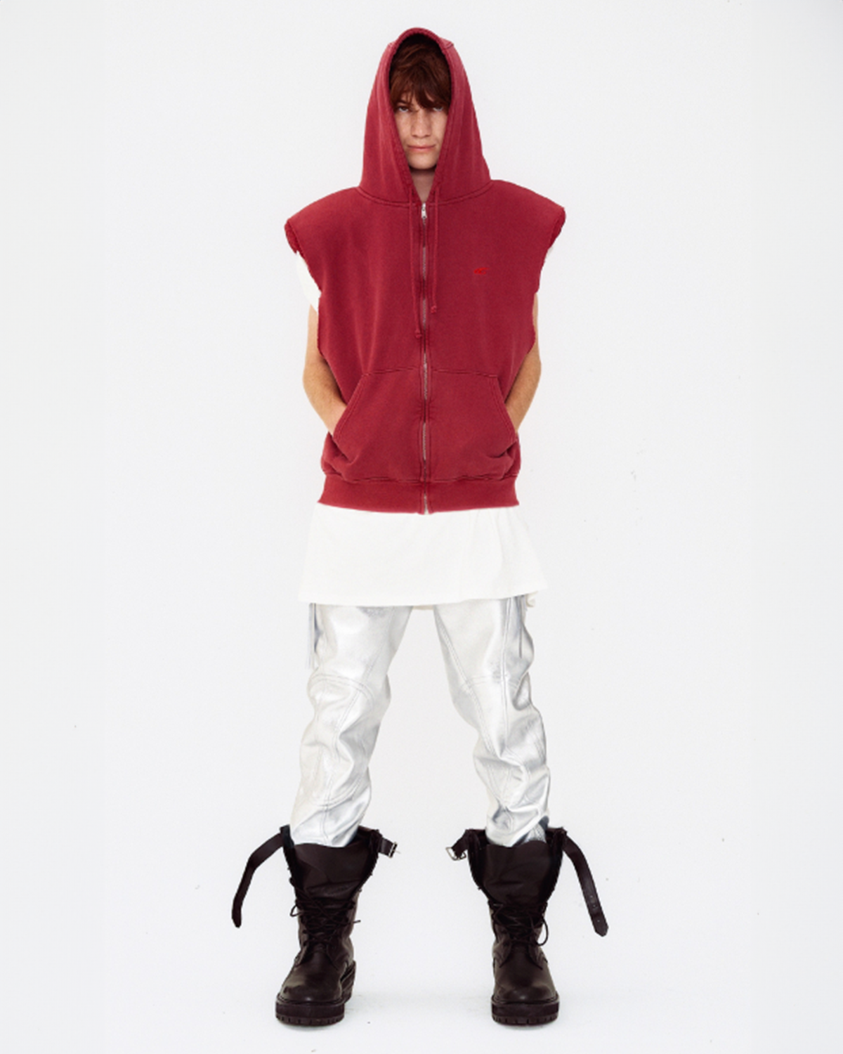 Newport Beach Sleeveless Padded Hoodie